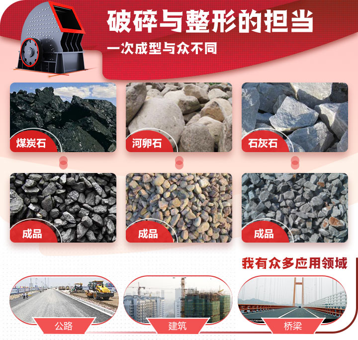 一破成型適用多種物料 一破成型適用多種物料