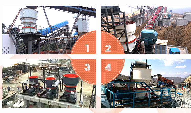 單缸圓錐破碎機生產線實拍