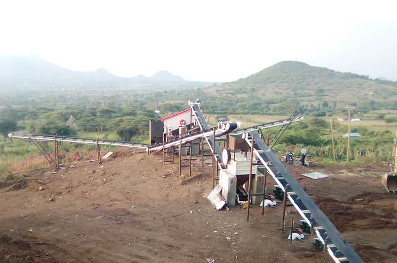 混凝土機制砂生產現場