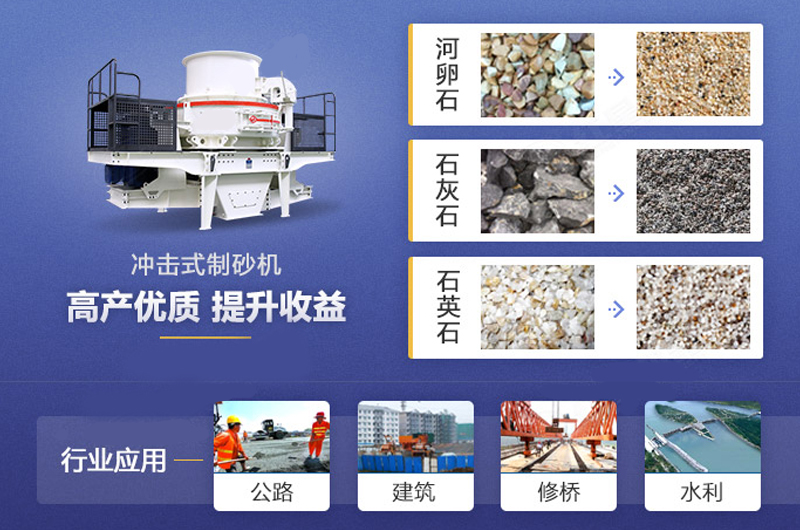 新型制砂機成品質量好 應用范圍廣