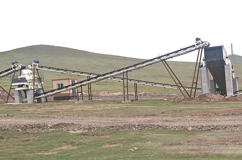 環保型制砂機現場